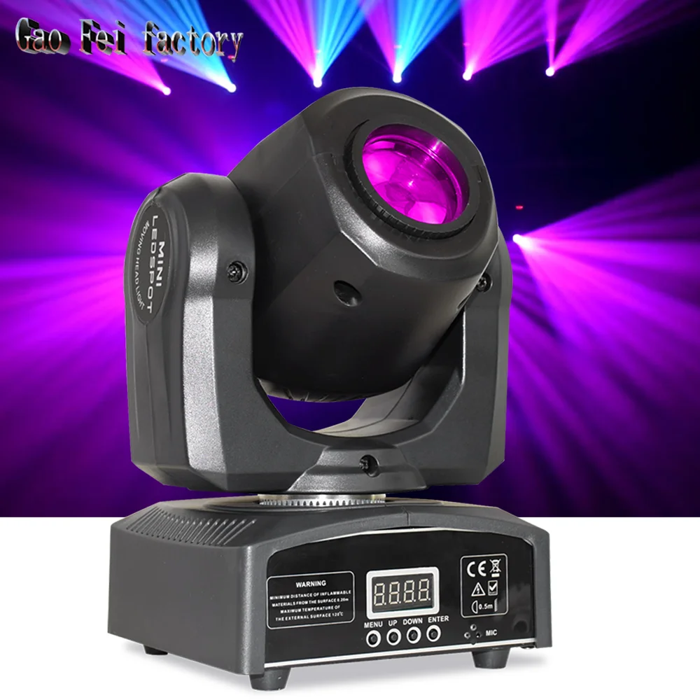 

High Brightness Dj Mini 30W LED Spot Moving Head Light Dmx Projector Gobo Mobile For Club Bar Party Disco Show