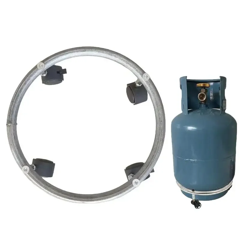 1Pc Home Mobile Tray Brake Gas Moving Bracket Mobile Tray With Flexible Casters Sturdy Base For Home Kitchen Storage Rack Tool