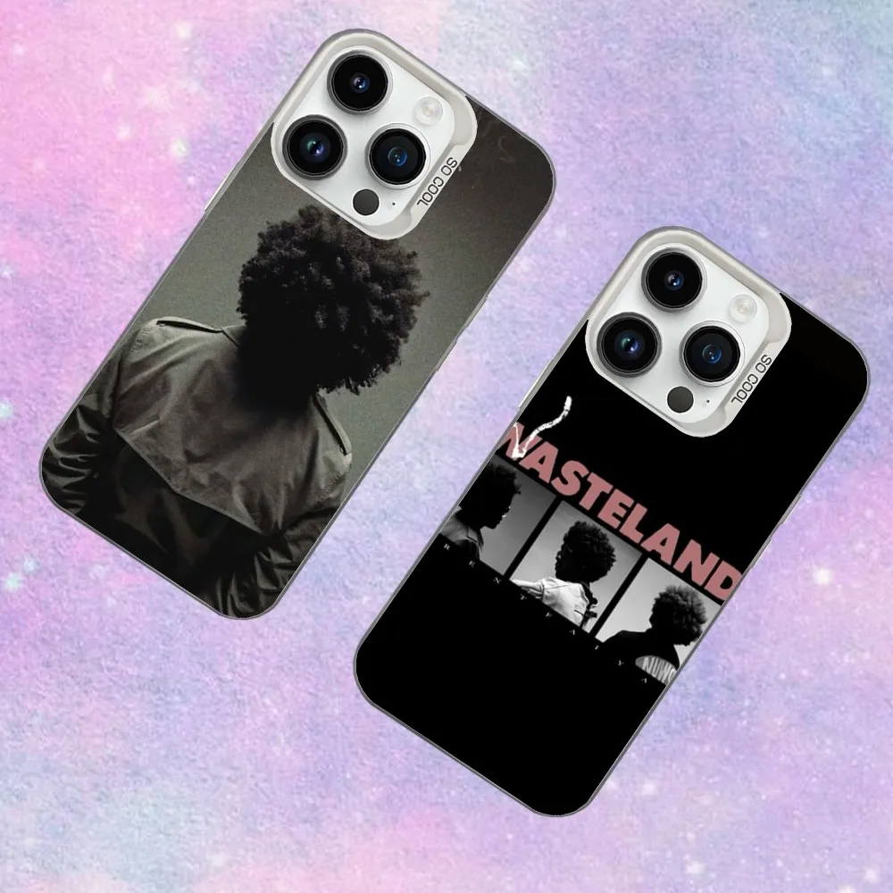 

B-Brents Singer F-Faiyazs Phone Case For iPhone 16,15,14,13,12,11,Mini,Pro,SE,MAX White Matte Shockproof Cover