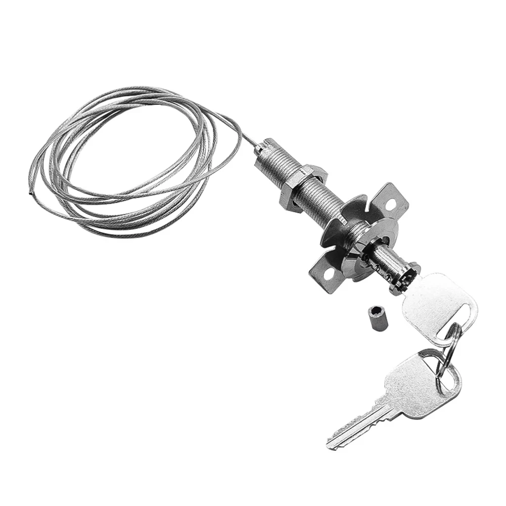 

Замок для гаражных ворот из цинкового сплава с 2 ключами и тросом 2 м для эффективной защиты