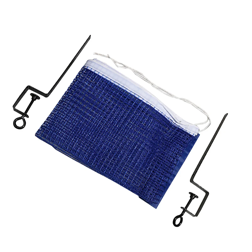 

Portable Table Tennis Net Combination Set Blue Durable Polyester Metal Easy Use Fit Office Home Play