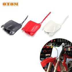 OTOM Motocross Dirt Bike Front Number Plate Black Number Plates Board For HONDA CRF250R 2014-2017 CRF450R 2013-2016