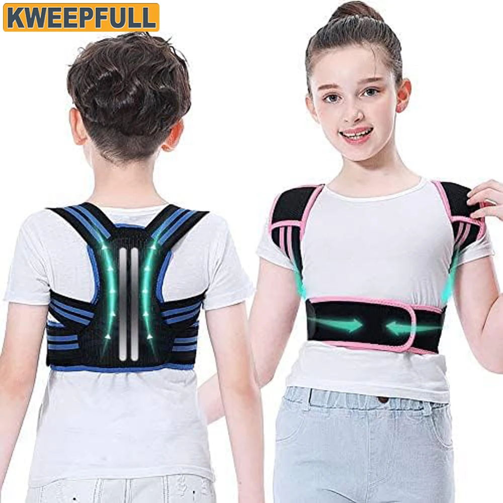 Posture Corrector for Kids,Upper Back Posture Brace for Teenagers Boys & Girls Under Clothes Spinal Support to Improves Slouch