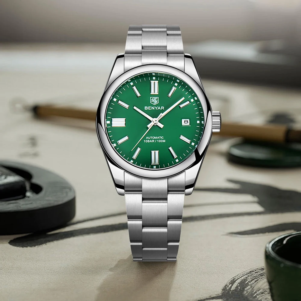 

Новинка 2022, мужские часы BENYAR, лучшие роскошные автоматические часы для мужчин, механические наручные часы, сапфировое зеркало, светящаяся нержавеющая сталь