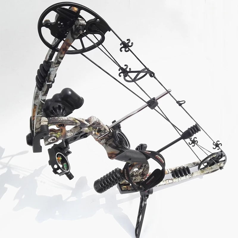 Wrist Sling Rubber Stabilizer Sight Arrow Rest Camo M125 Archery Bow and Arrow Compound Bow Set