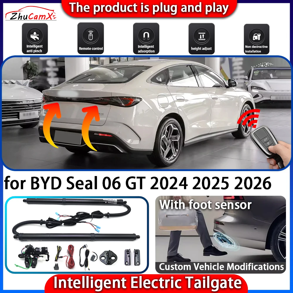 

ZhuCamX Smart Powered Tailgate System for BYD Seal 06 GT 2024 2025 2026 Automatic Intelligent Electric Trunk Lift Control Kit