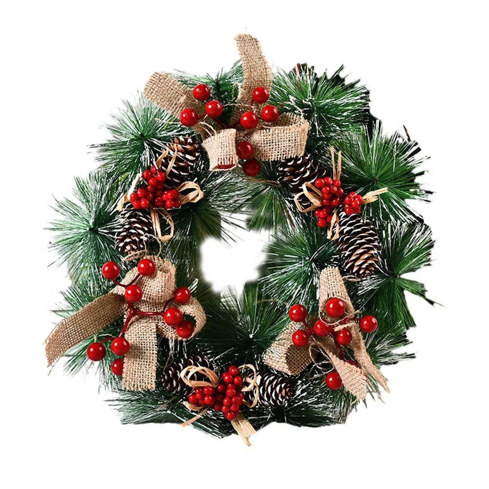 Letter Christmas Simulate Wreath Christmas Garland Artificial Plant Wreath Garland Christmas Xmas Festival Thanksgiving Decor