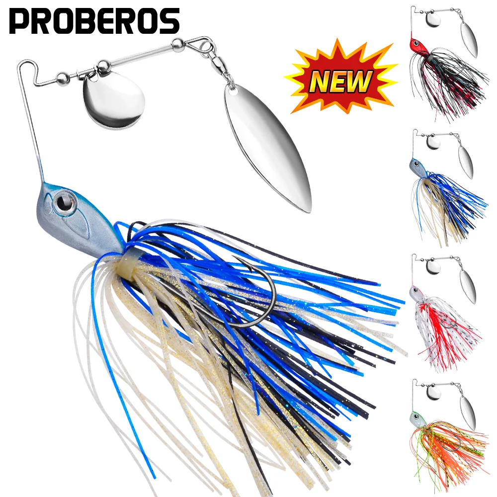Señuelo de pesca Proberos 10/14g, spinner bait, chatter bait, blade jig, dancer, buzzbait, wobbler, chatterbait para lubina y lucio.