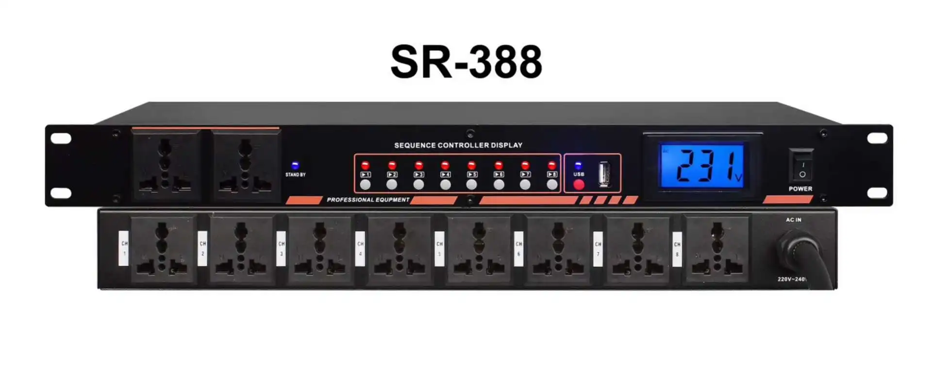 

Power Sequencer, 10 Channels, High-power Timing Controller, Independent Switch Socket, Stage Conference Sound Effector