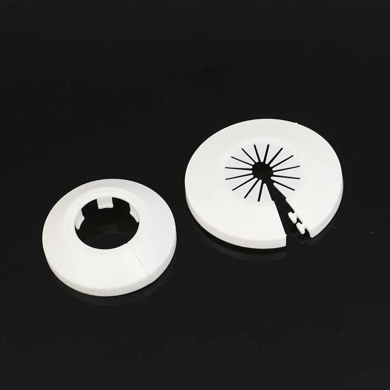 2/4PC Black/White Wall Duct Faucet Accessories Radiator Pipe Collars Cover Floor Decorative Radiator Escutcheon Water Pipe Cover