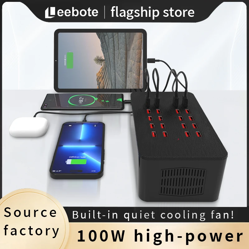 

150W USB Charging Station 10 15 20 25 30 Multi Port Universal Desktop USB Charger for Phone and Tablet US EU AU UK Power Adapter
