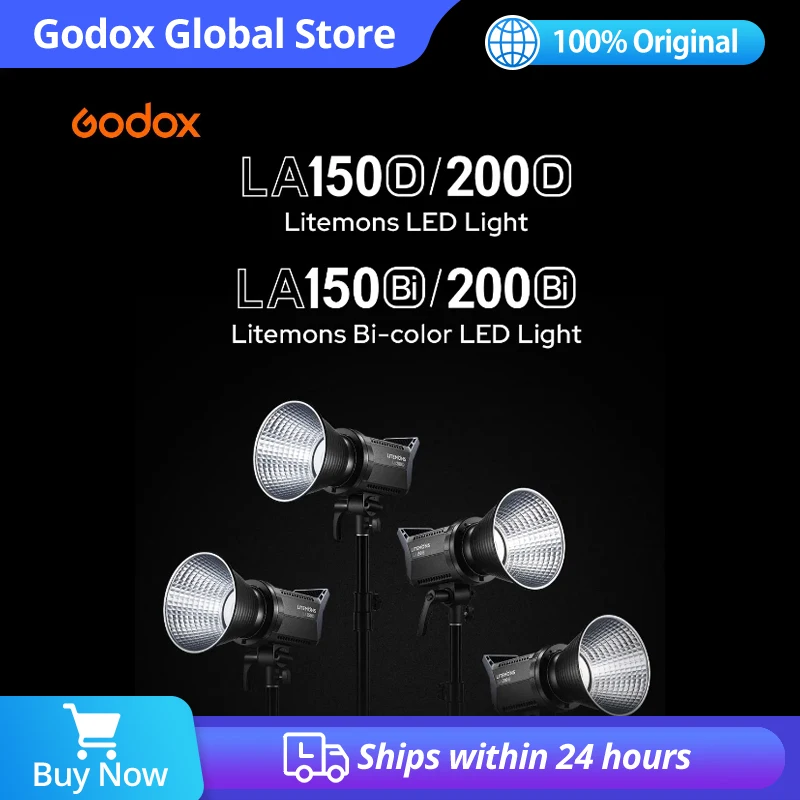 Godox LA150D LA150BI 190 واط LA200D LA200BI 230 واط لوحة ال سي دي LED الفيديو الضوئي الإخراج المستمر + APP التحكم بوينز جبل إضاءة الاستوديو #1