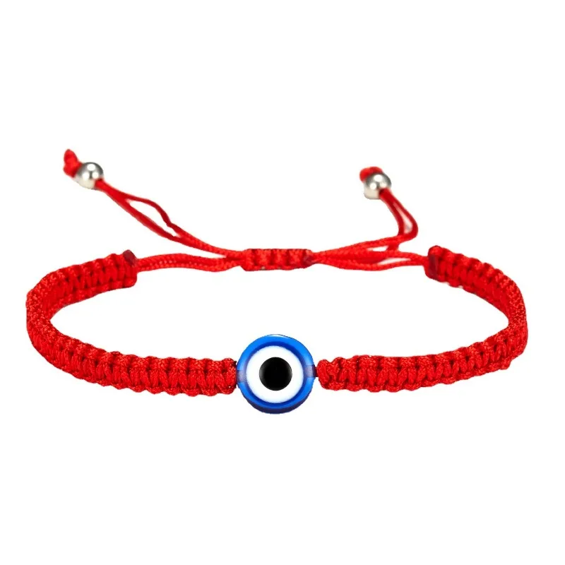 Turkish Evil Eye Bracelets7 Knot Lucky DIY Blue Greek Eye Thread Bracelet, PersonalizedBlack Red String Bracelet for Women Men