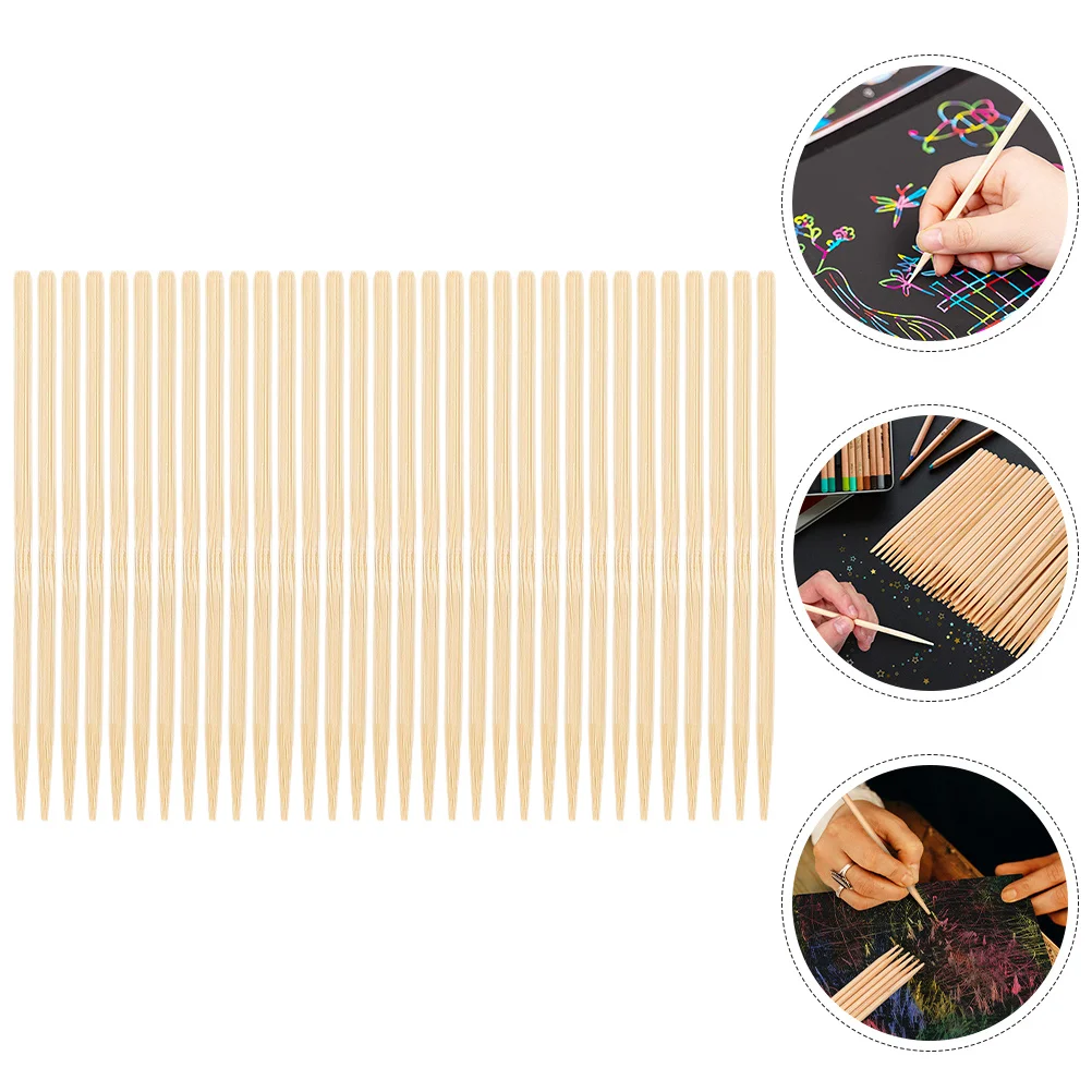150 szt. Patyczków bambusowych do malowania ścieraniem, gładkie krawędzie, kreatywne akcesoria DIY dla dzieci, projekty artystyczne, rysowanie i ręczne rękodzieło.