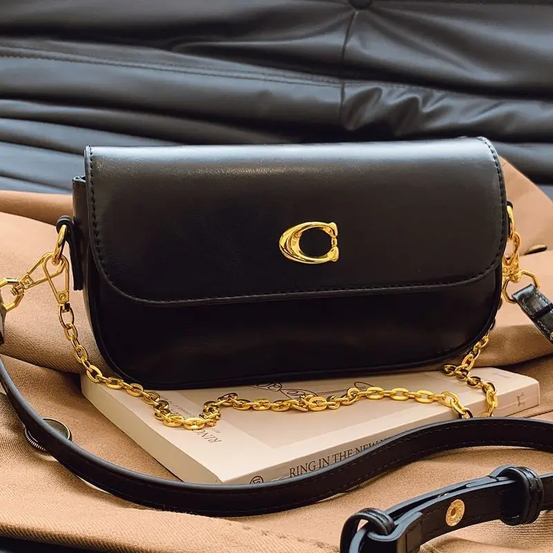 

Autumn Matte French Chain Underarm Bag, Vintage Square Crossbody Purse, Women's Chic Day to Night Tote, Textured Sling Bag