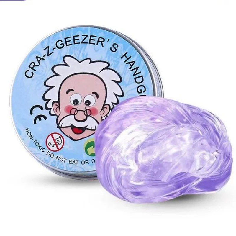 Reusable Putty Liquid Crystal Bouncy Slime Toy Safe Mud Stress Relief Color Clay Shape Handmade DIY Handgum Playdough