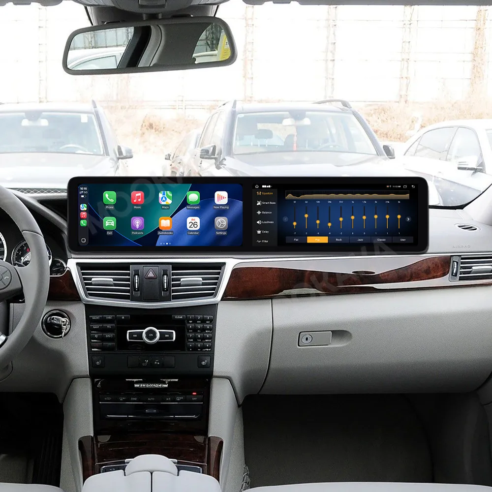 Android Auto Radio GPS Navigation For Mercedes Benz E Class 2009-2012 Carplay Car Stereo Multimedia Headunit 24.6