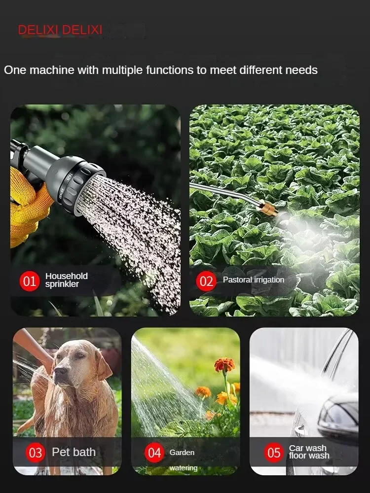 Outdoor Automatic Watering and Irrigation Device for Household Rechargeable Water Pump