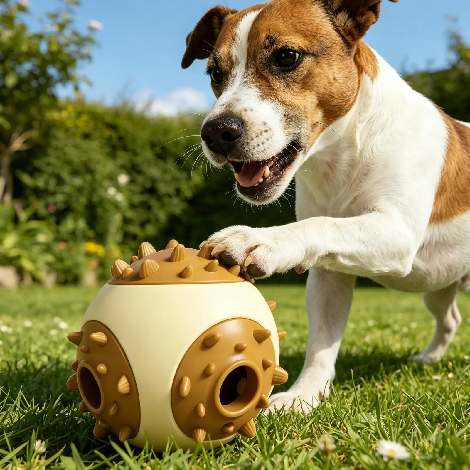 Treat Ball For Dogs Chew Proof Tough Pet Food Dispenser Toy Pet Teething Chew Ball For Small Medium Large Puppy Indoor Outdoor