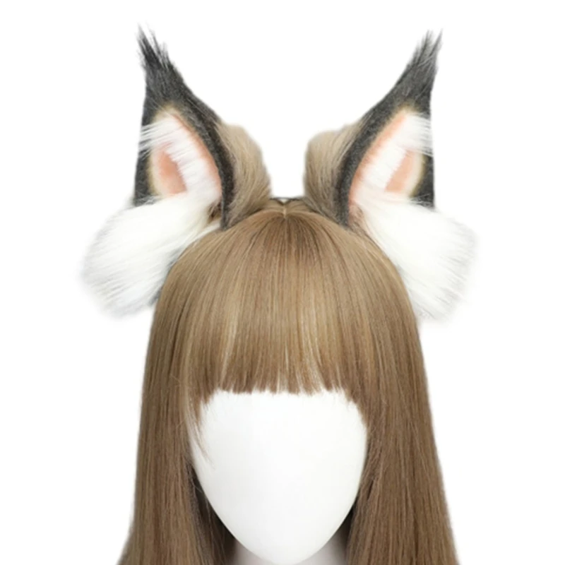 Plush Ear Hairband Cosplay Hairband for Masquerades Girl Festives Photograph Dropship