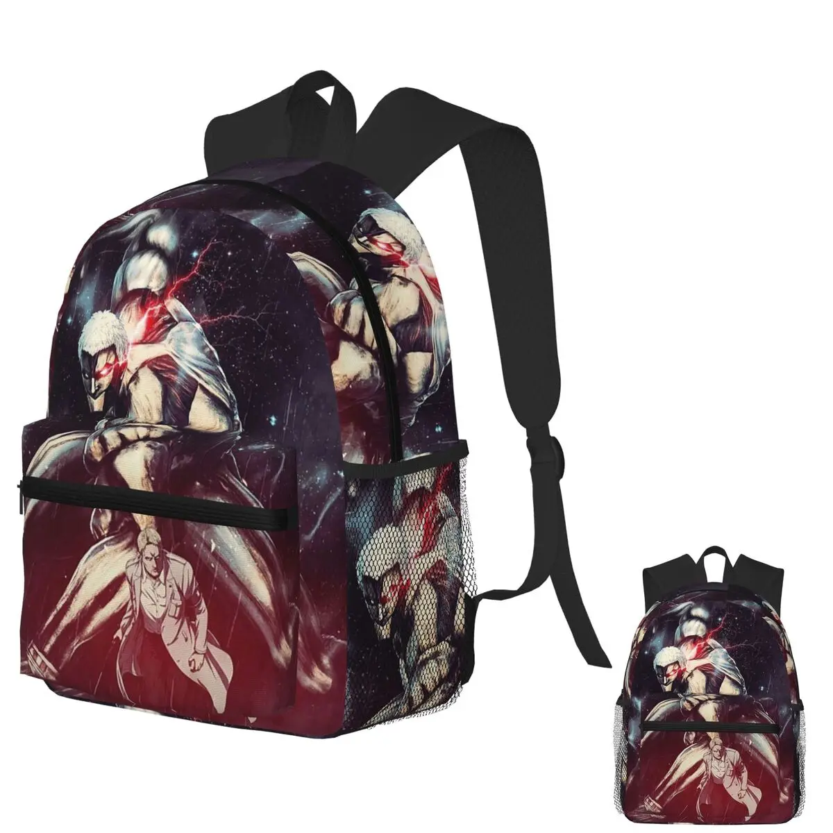 

Аниме Атака Титанов Броня Титан Студенческий рюкзак Школьная сумка Походный дорожный рюкзак для мальчиков и девочек Модная сумка для книг Сумки на плечо