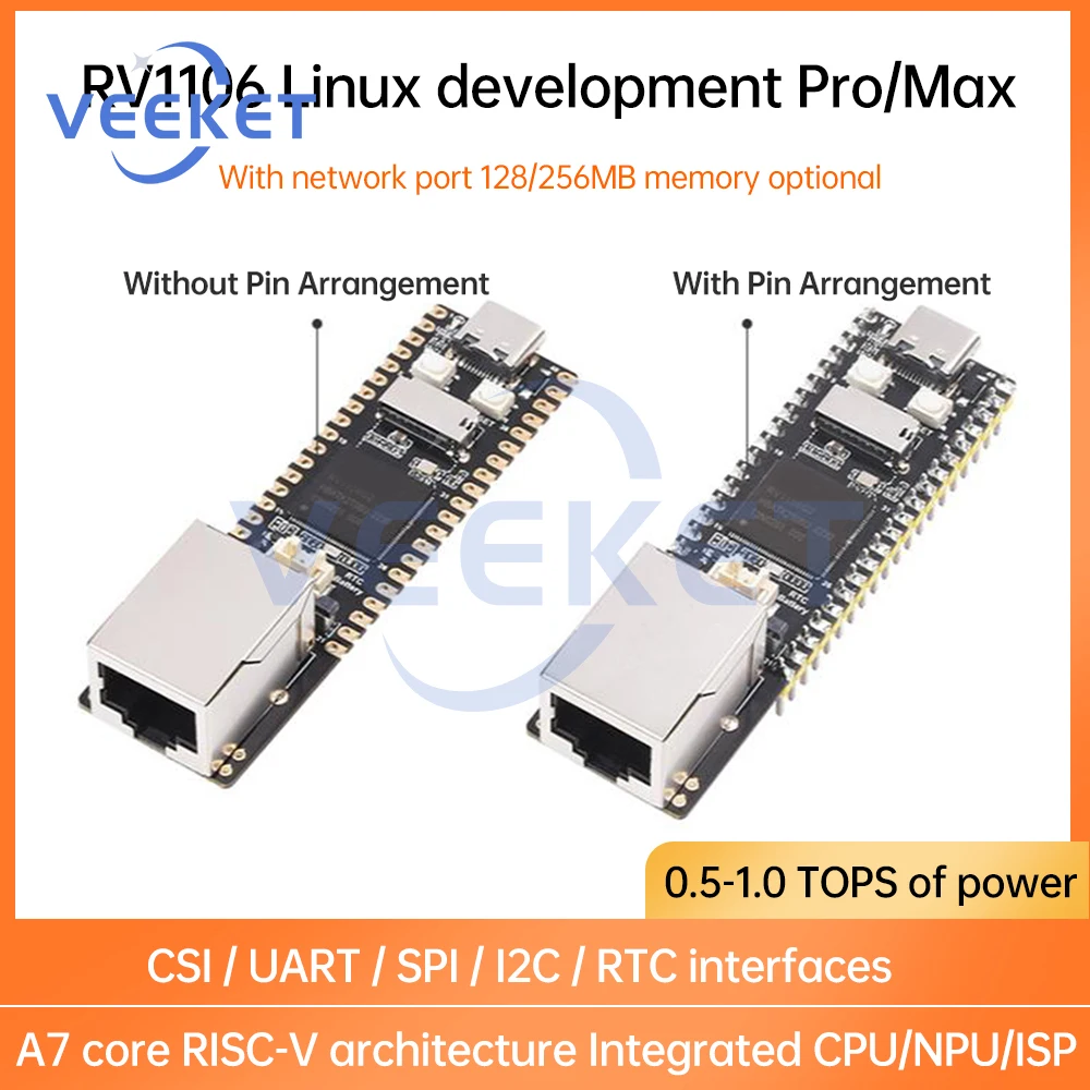 

Luckfox Pico Pro Max Linux RV1106 Rockchip AI Board ARM Cortex-A7/RISC-V better than Raspberry Pi Pico