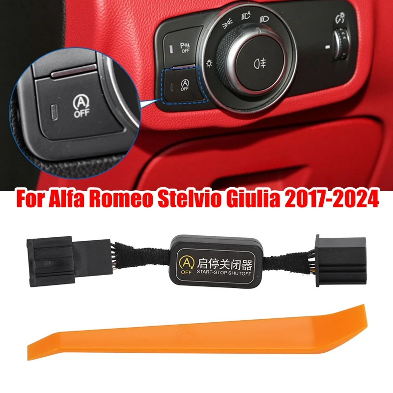 

For Alfa Romeo Stelvio Giulia 2017-2024 Car Automatic Start Stop Engine System Plug Stop Off Closer Control Module Adapter Cable