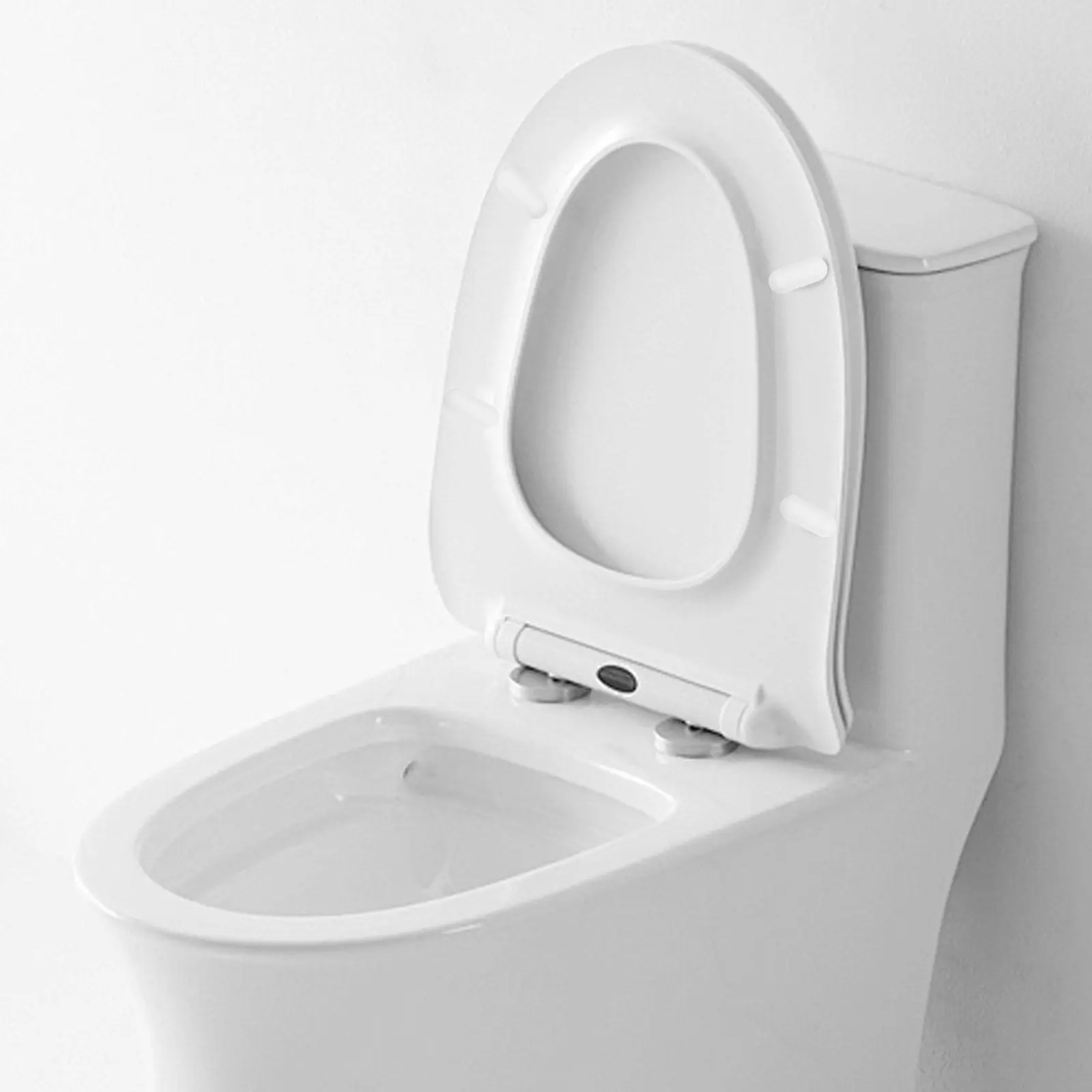 8Pcs Toilet Seat Bumpers Heavy Duty Plastic Stopper Pads Quick Drying Reusable for Bidet Seats No Tools Needed Elegant Bathroom