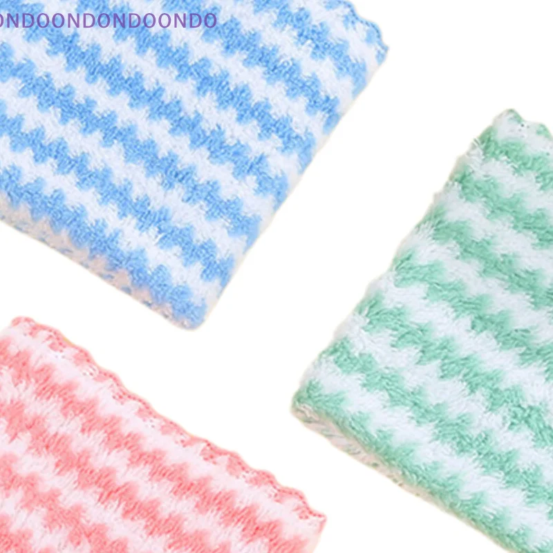 

Household Lazy Person Degreasing Dishwashing Cloth Coral Fleece Dishwashing Cloth Kitchen Cleaning Absorbent Cloth