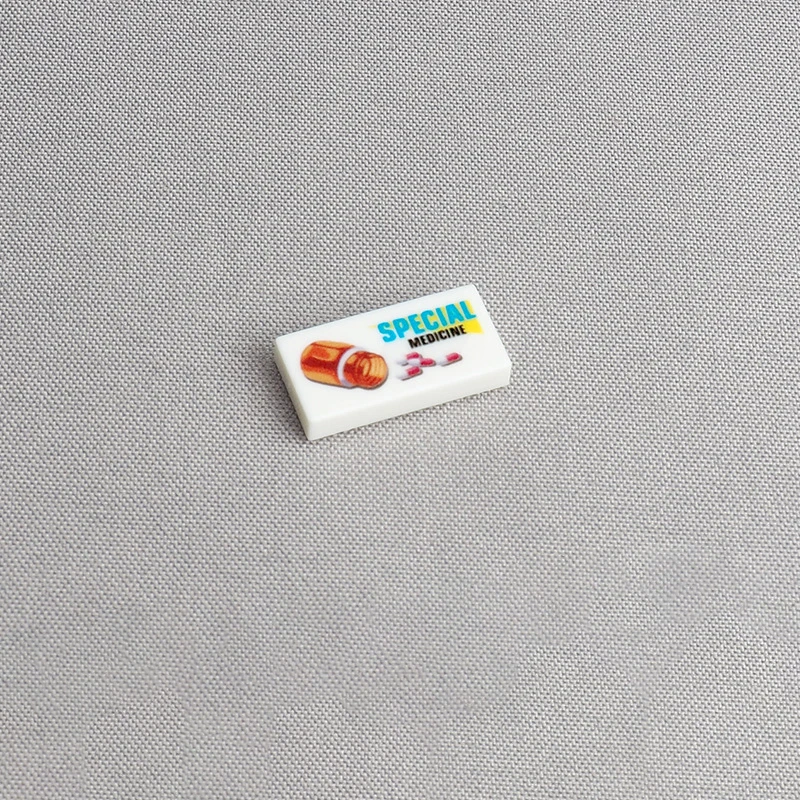 

MOC 10 шт. часть кирпича с принтом 3069 капсульная коробка узор строительные блоки 3069pb больничные медицинские таблетки доска частичная игрушка подарок ребенку