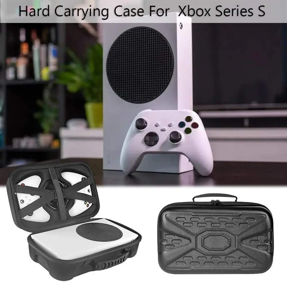 Étui de transport rigide pour console Xbox Series S, sac de rangement de voyage, étui de transport pour manettes et accessoires sans fil