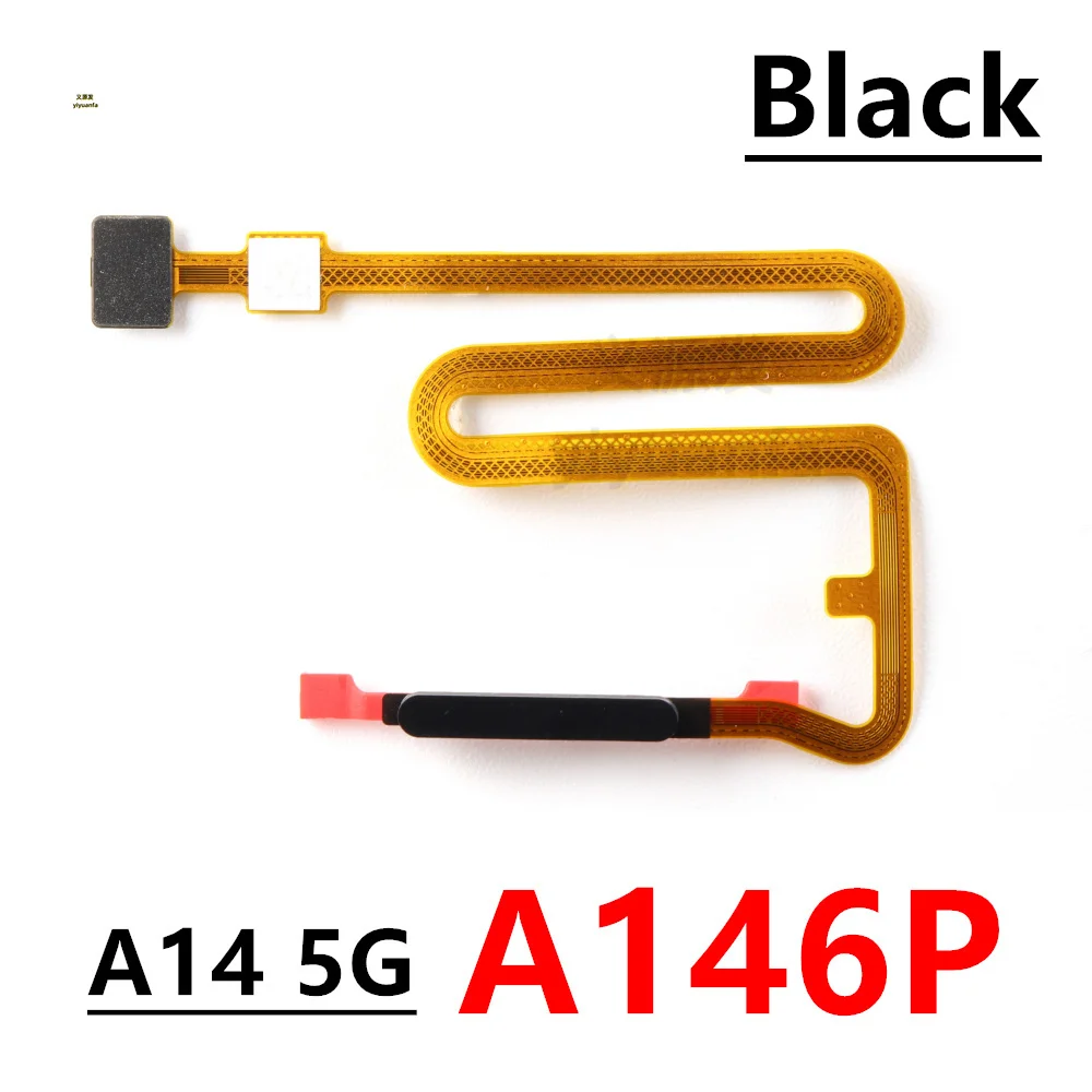 Home Power Button Fingerprint Sensor For Samsung Galaxy A14 5G SM-A146P Menu Button Flex Cable Smartphone Repair Parts