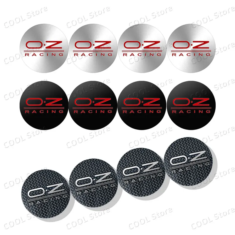 Universal Car Decor 4Pcs OZ Racing Emblem Car Wheel Center Hub Badge Sticker Car Styling Accessories