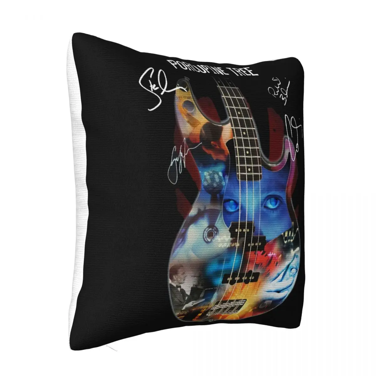 Porcupine Tree Rock Band Guitar Signature Men Women Black T Funny Birthd Pure Leisure Humor Swag Man Pillow Case