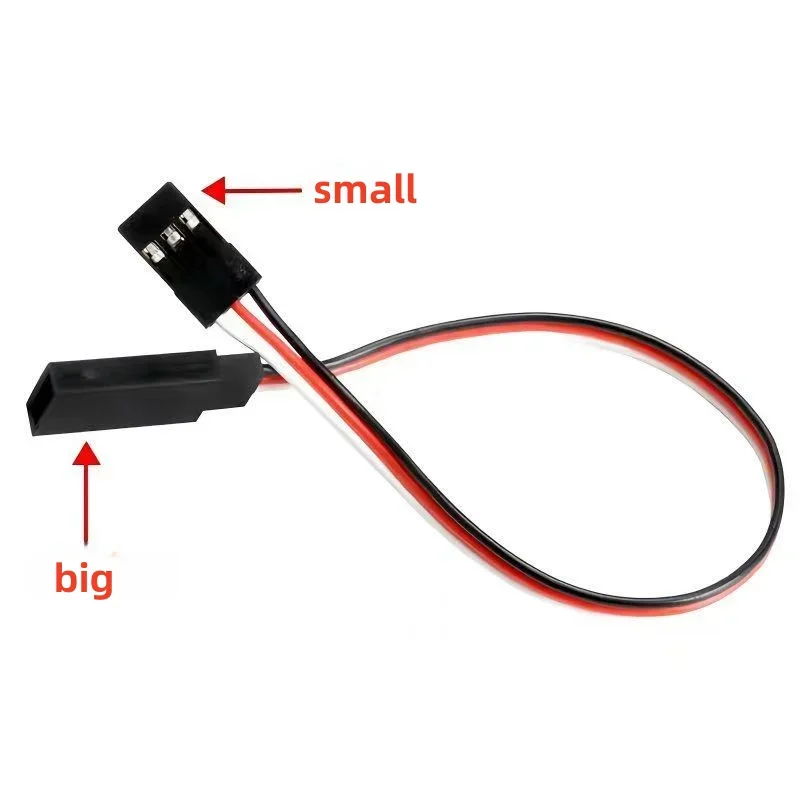 10pcs 100mm, 150mm, 200mm, 300mm, 500mm, 600mm, 1000mm RC servo extension cables are suitable for remote control Futaba