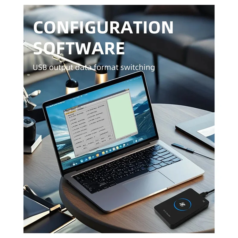 Penulis Pembaca UHF Frekuensi Ultra Tinggi untuk ISO18000-6C EPC GEN2 dengan Pengembangan SDK USB 902-928Mhz Pembaca Desktop-Panas