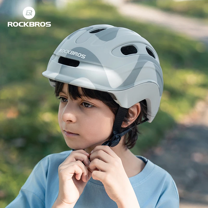 

ROCKBROS Youth Bike Helmet Ultralight Breathable Safety Kids Scooter Balance Bike Helmet Boys Girls Teenagers Roller Skating