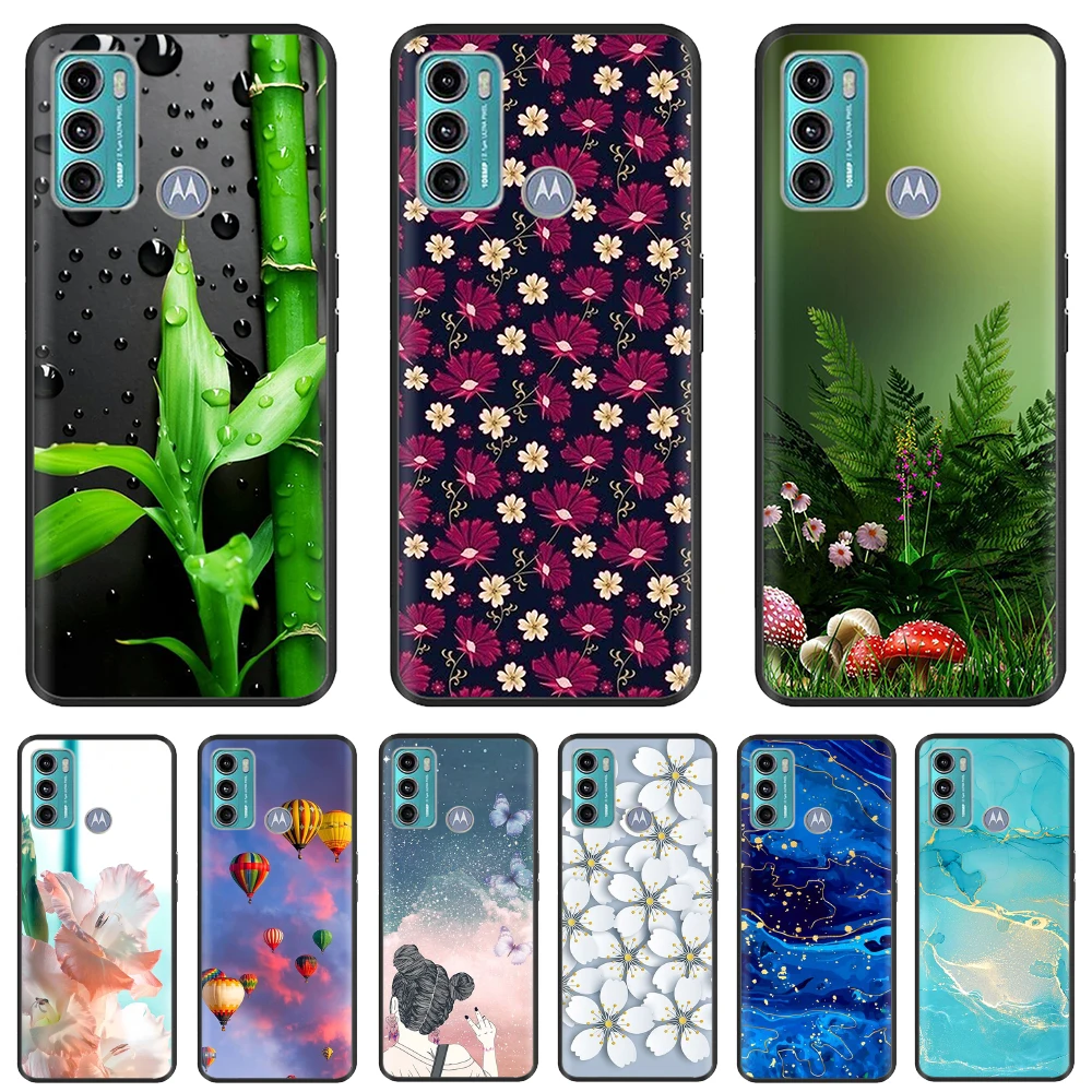 For Motorola Moto G60 Case For Moto G60S Cute Marble Daisy Silicone Soft TPU Fundas Phone Case For Moto G60 G60S Covers Bumper