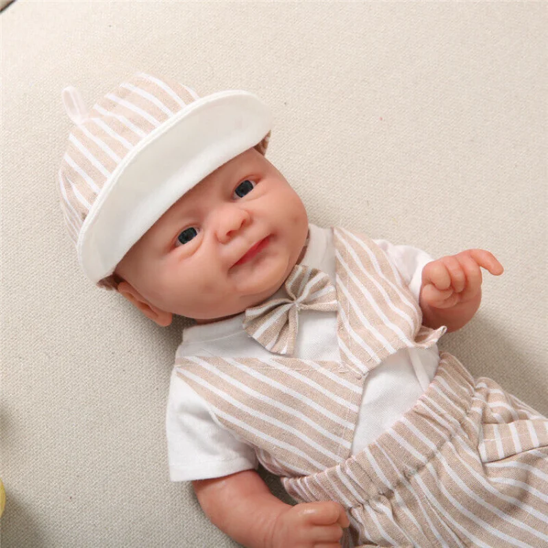 

14 Inch Simulated Boy Newborn Full Body Silicone Reborn Baby Doll Christmas Gift