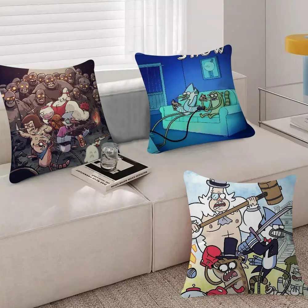 1pc Regular Show Pillow Anime Pillow Sofa Bed Head Pillow Cover Cushion Cover Fashion