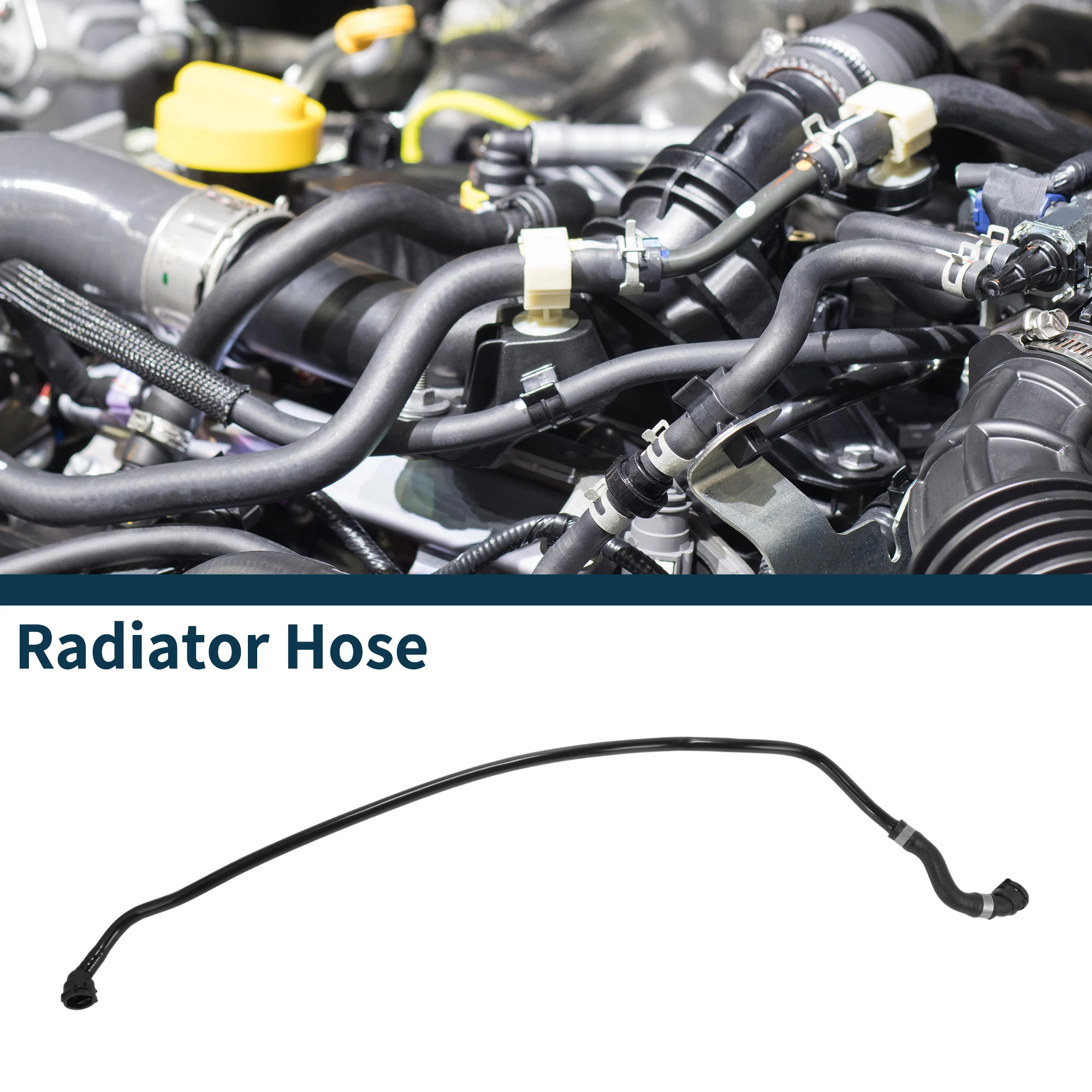 

UXCELL Radiator Hose for Mini JCW ClubMan No.17127617375 Rubber Coolant Pipe Black 1 Pc