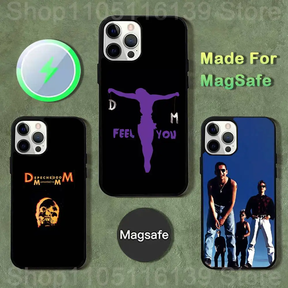 

Band D-DepecheS M-Mode Phone Case For iPhone 17,16,15,14,13,12,11,Pro,Max,Plus,Mini,SE4,E Magnetic Magsafe Wireless Charging