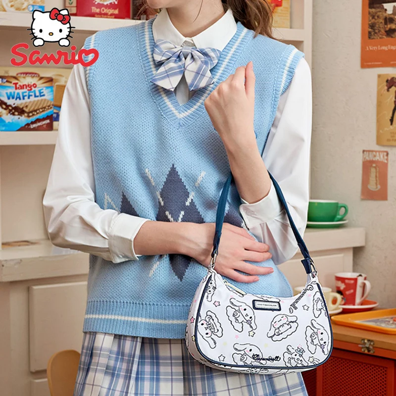 

Cartoon Sanrio Cinnamoroll My Melody Kuromi Underarm Bag Cute Girls Shoulder Bag Tote Bag Women's Gift Birthday Gift