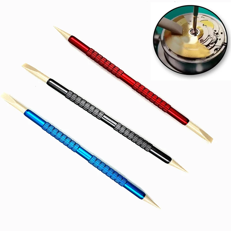 1Pcs Multifunction Peek Stick With Auxiliary Movement Core Clamp Watch Dial Cleaning Pen Watchmaker Watch Repair Tool