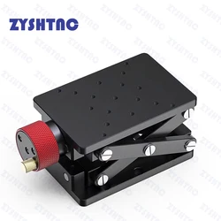 High Precise Manual Lift Z-axis Scissor Manual Lab Jack Elevator Optical Sliding Lift Platform Linear Stage Aluminum Alloy