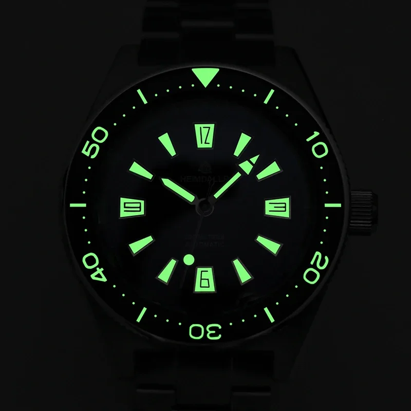 Heimdallr H14 Men Dive Watch NH35A Automatic Movement Sapphire Glass C3 Luminous 20Bar Waterproof Ceramic Bezel Vintage Watches
