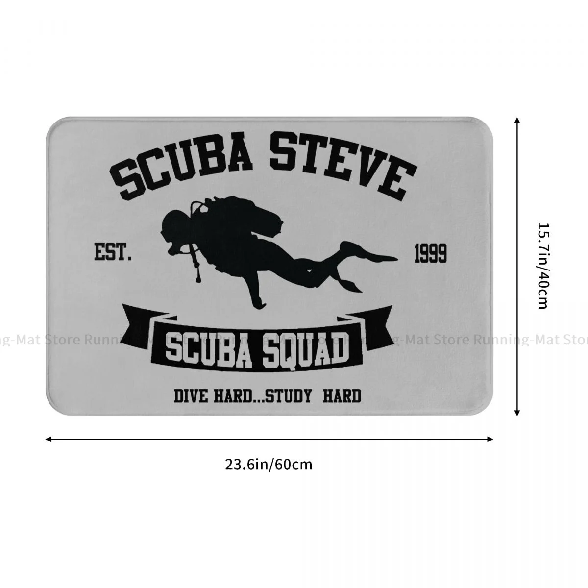 Dive Scuba Diving Bath Mat Steve Squad Doormat Kitchen Carpet Outdoor Rug Home Decor