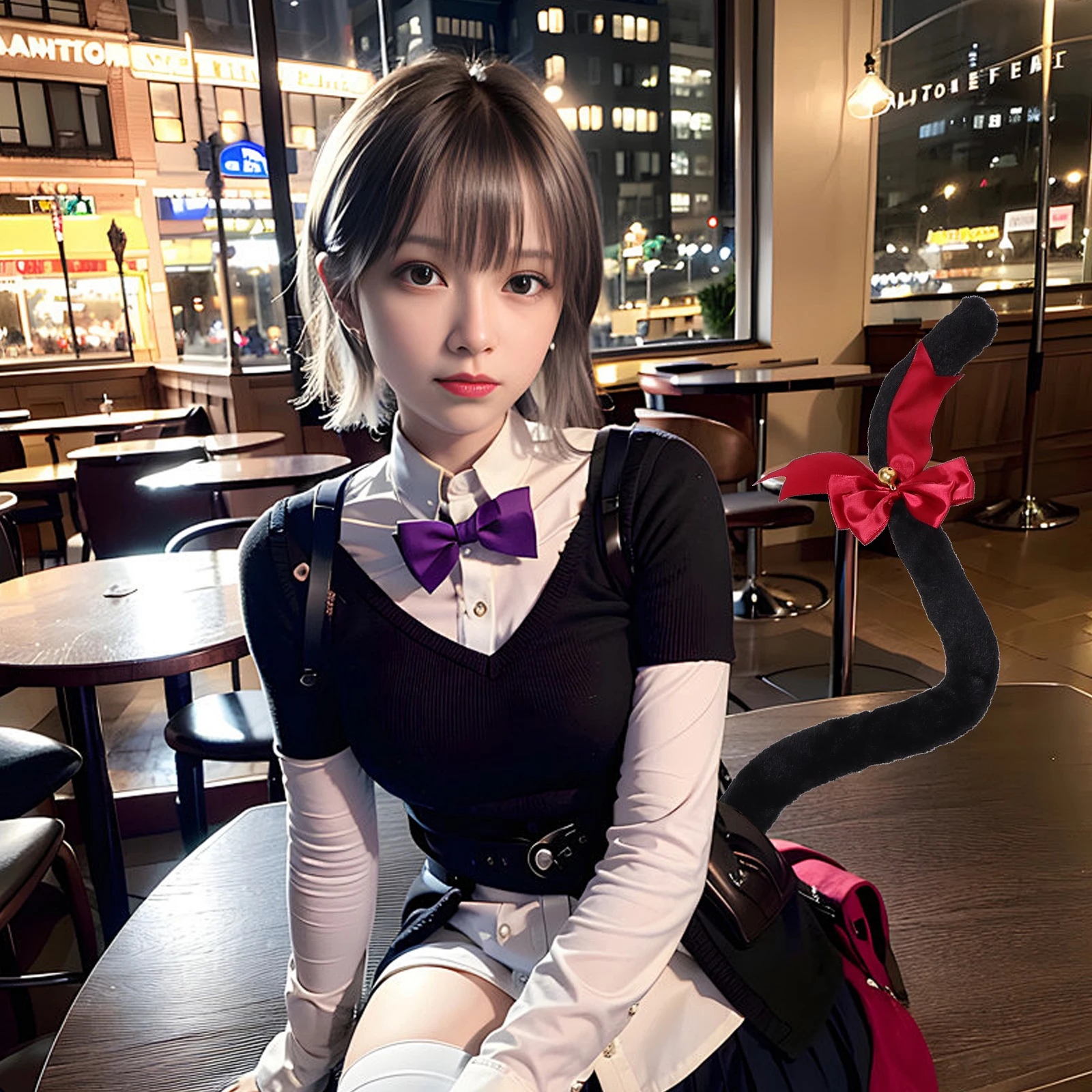 

Cat Tail Waist Accessories Cosplay Accessory Animal Costume Dress up Costumes for Women Pendant