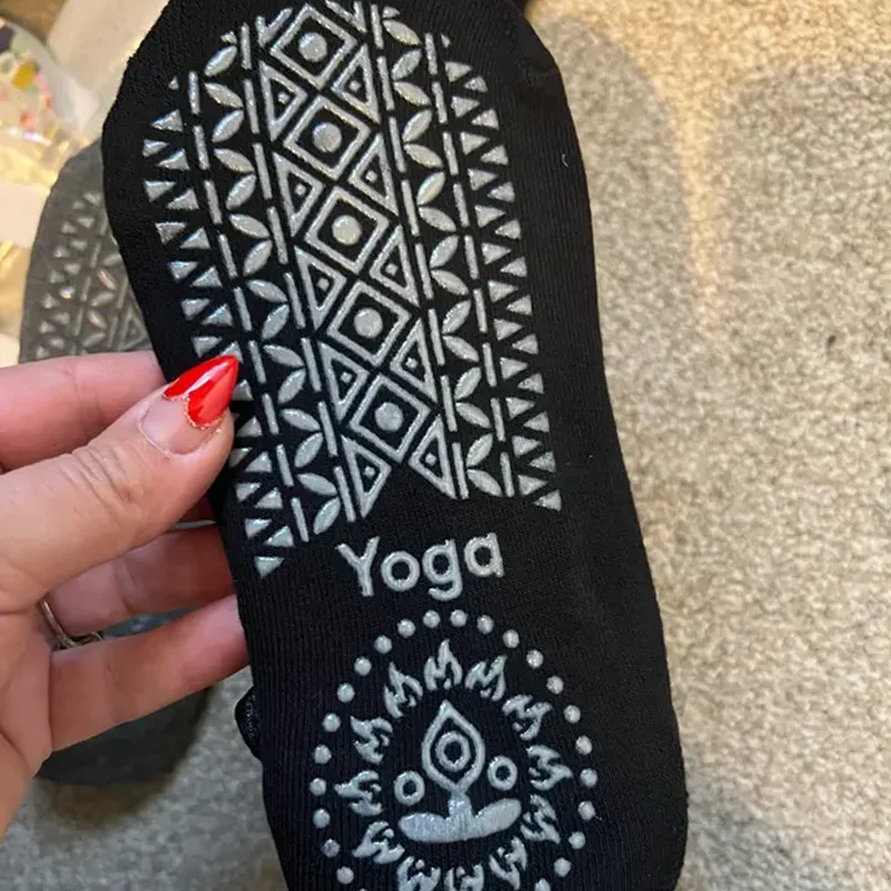 Women Men Yoga Socks Anti Slip Bandage Sports Ladies Girls Ballet Socks Dance Sock Slippers Yoga Socks Non Slip Acupressure Mat image 5