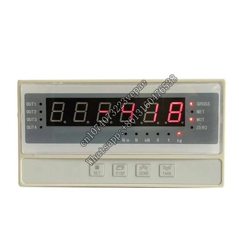 Overload Limiter Weight Weighing Indicator Digital Controller 100-240v Electronic Platform Scale For Load Cell